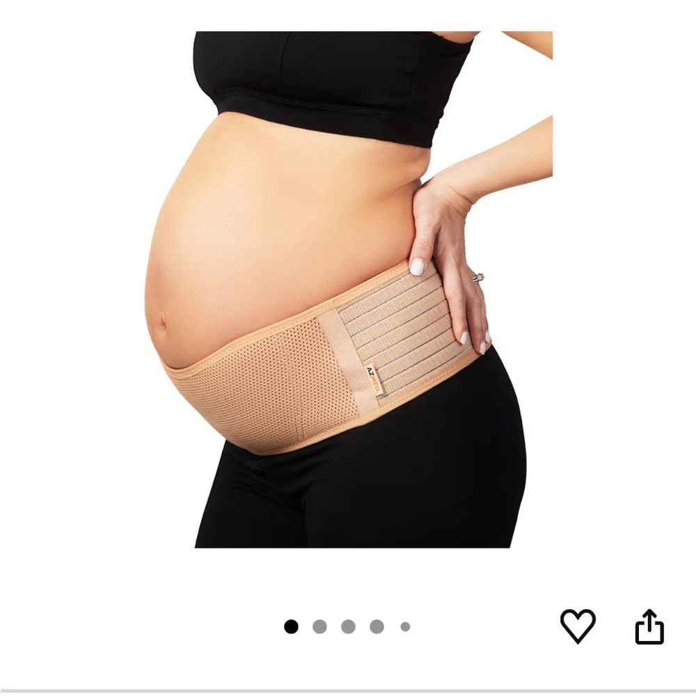 Beige Maternity Belt Back Support